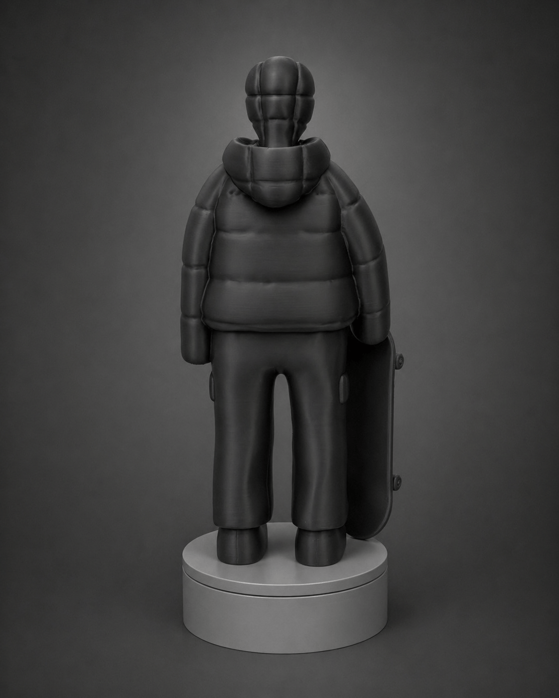 skater figurine + illuminated face