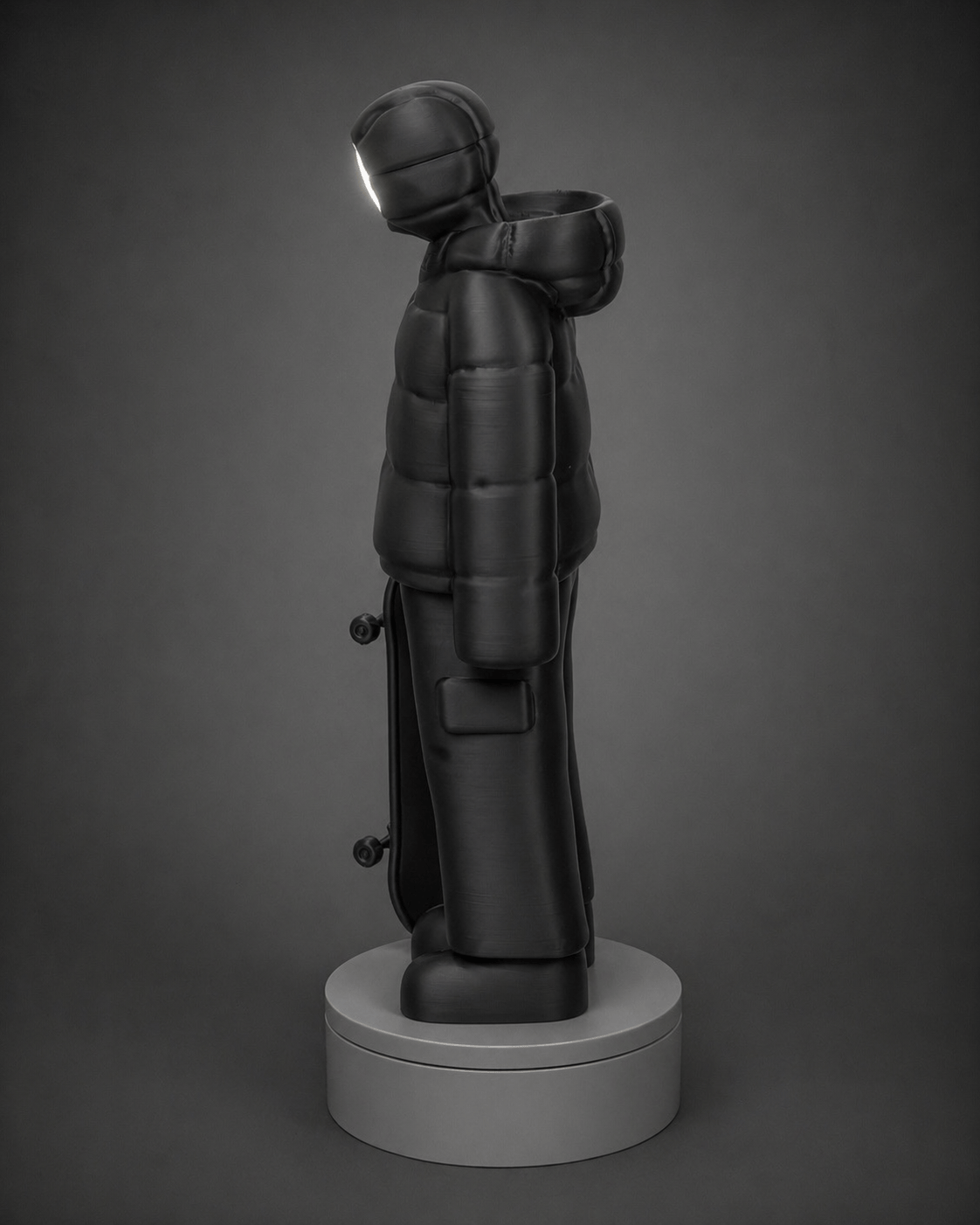 skater figurine + illuminated face