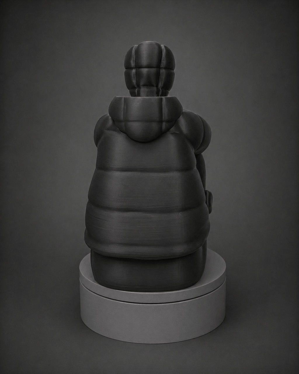 sad-man figurine + illuminated face